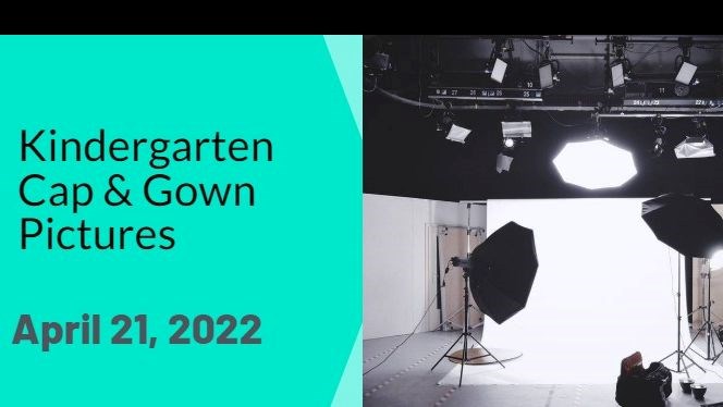 Cap and gown picture announcement